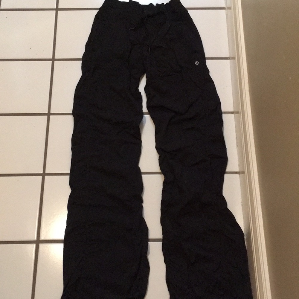 Lululemon Black dance studio pants.